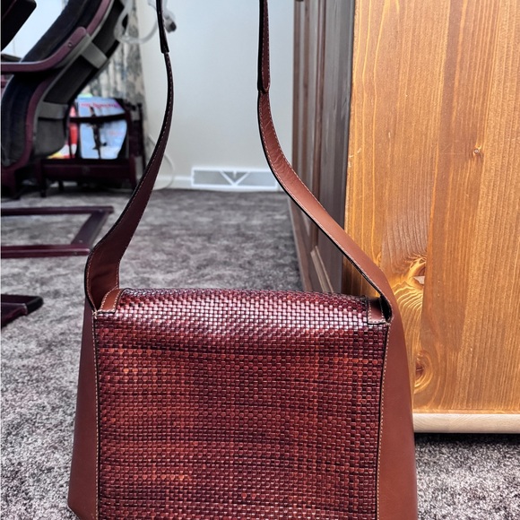 Bally in Rich Brown Woven Shoulder Bag Late 90s/ Early 20s - Picture 2 of 16